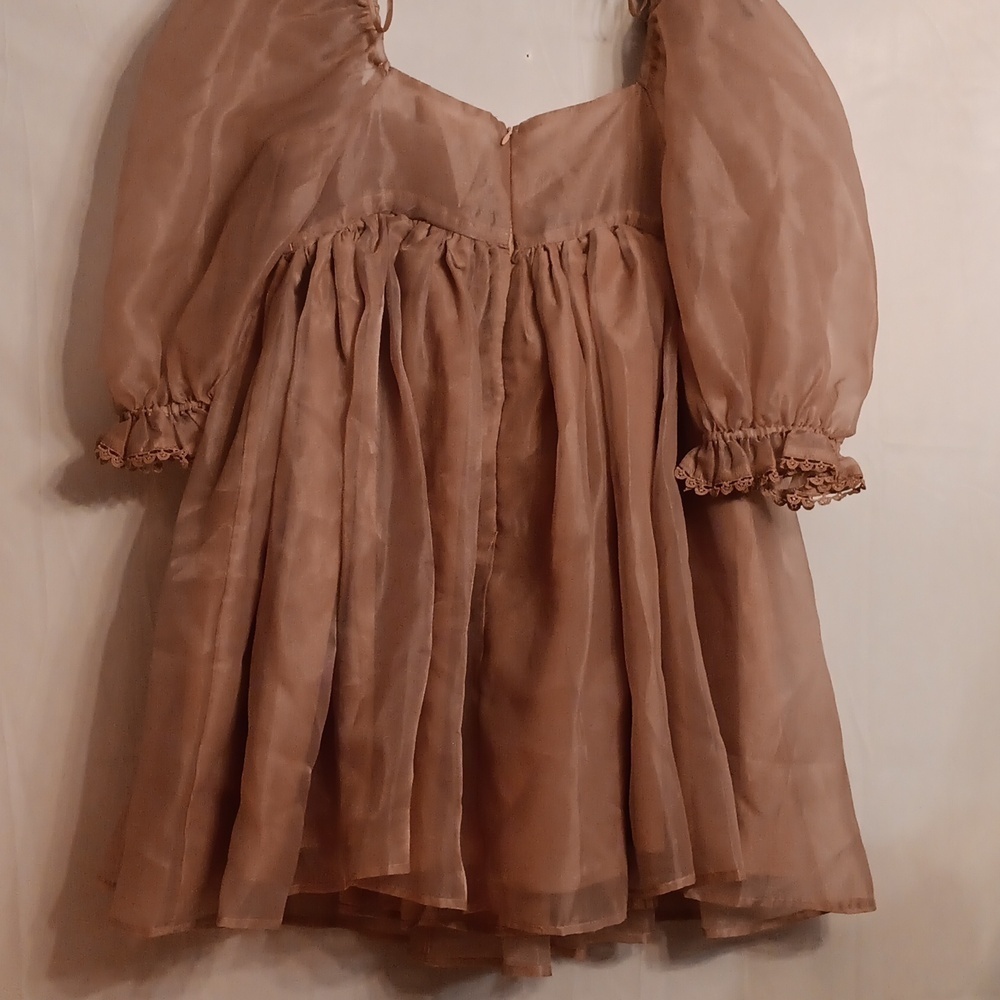 Mable Pink Baby Doll Dress Lined Size Medium - Picture 8 of 8